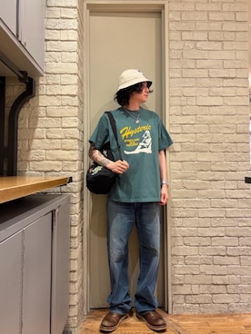 「HYSTERIC GLAMOUR（ヒステリックグラマー）のWOMAN ON SKULL PICK ネックレス（ネックレス、シルバー系）」を使った、Mitsuさん（メンズ・170cm）の春コーディネート