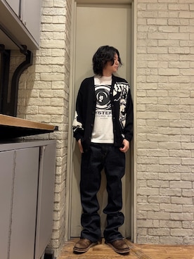 「HYSTERIC GLAMOUR（ヒステリックグラマー）のデニムフレアパンツ（デニムパンツ、ブルー系）」を使った、Mitsuさん（メンズ・170cm）の夏コーディネート