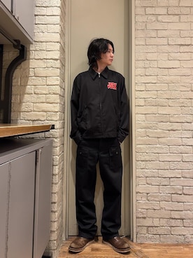 「HYSTERIC GLAMOUR（ヒステリックグラマー）のチノブッシュパンツ（その他パンツ、ブラック系）」を使った、Mitsuさん（メンズ・170cm）の夏コーディネート