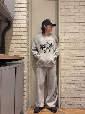 「HYSTERIC GLAMOUR（ヒステリックグラマー）のUP DOWN GIRL デニムプルオーバー（シャツ/ブラウス、グレー系）」を使った、Mitsuさん（メンズ・170cm）の秋コーディネート
