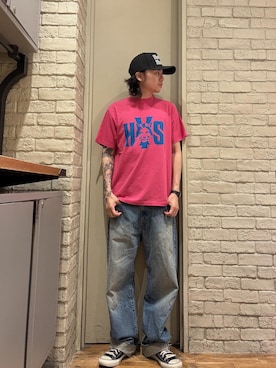 「HYSTERIC GLAMOUR（ヒステリックグラマー）のWOMAN ON SKULLPICK ブレスレット（ブレスレット、シルバー系）」を使った、Mitsuさん（メンズ・170cm）の秋コーディネート