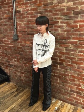 「シャツ 」｜「アイテム（アクセサリー）」を使った、AMさん（レディース・151cm）の秋コーディネート