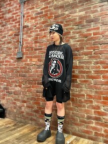 ヒステリックグラマー Vinyl Junkie ニット帽 HYSTERIC GLAMOUR（ヒステリックグラマー）の「VINYL JUNKIE