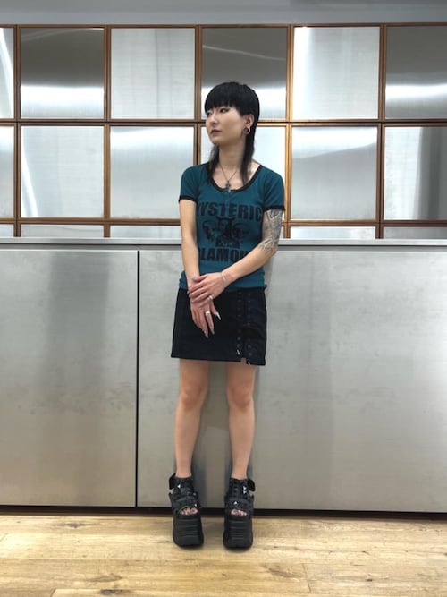 HYSTERIC GLAMOUR大阪店AMさんのデニムスカートを使った