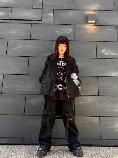 レア☆ヒステリックグラマー 鍵あみニットキャミソール チョーカー付き