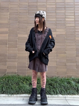 「アイテム（タイツ/ストッキング）」を使った、AMさん（レディース・151cm）の秋コーディネート