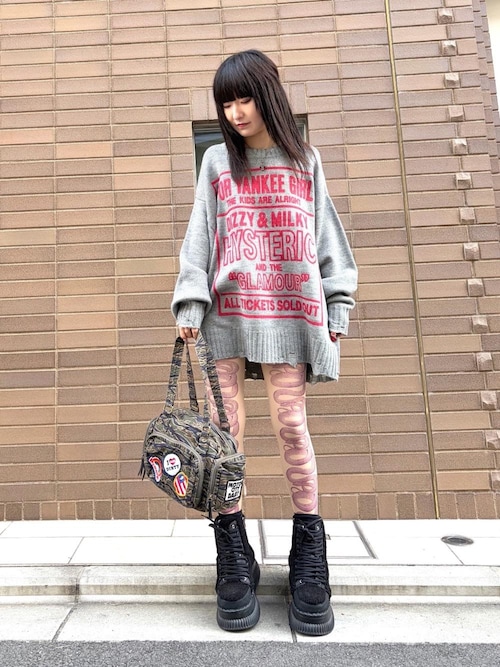 PATCH SCRATCH ミニボストンバッグ（ボストンバッグ）｜HYSTERIC