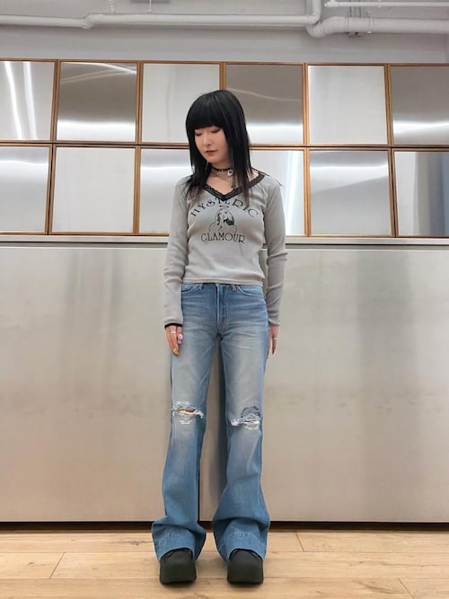 HYSTERIC ANGEL ショート丈Tシャツ（Tシャツ/カットソー）｜HYSTERIC