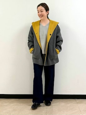 「chausser（ショセ）のアイテム」を使った、kayoさん（レディース・150cm）の秋コーディネート