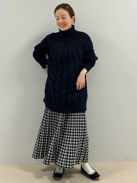 「human woman（ヒューマンウーマン）のアイテム」を使った、kayoさん（レディース・150cm）の冬コーディネート