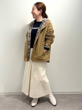 「マリン」｜「アイテム（ブルゾン）」を使った、kayoさん（レディース・150cm）の冬コーディネート