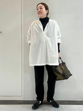 「chausser（ショセ）のアイテム」を使った、kayoさん（レディース・150cm）の秋コーディネート