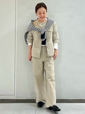 「chausser（ショセ）のアイテム」を使った、kayoさん（レディース・150cm）の秋コーディネート