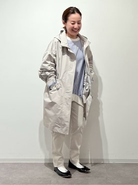 「チュニック」｜「アイテム（ブルゾン）」を使った、kayoさん（レディース・150cm）の春コーディネート