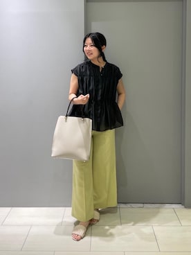 「アイテム（タンクトップ）」を使った、Shioさん（レディース・161cm）の夏コーディネート
