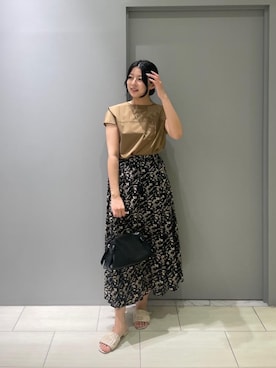 「アイテム（シュシュ）」を使った、Shioさん（レディース・161cm）の夏コーディネート