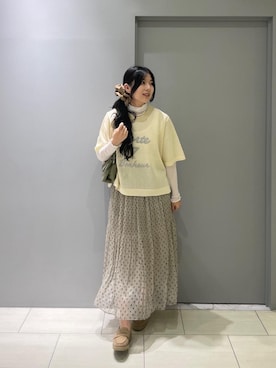 「アイテム（シュシュ）」を使った、Shioさん（レディース・161cm）の夏コーディネート