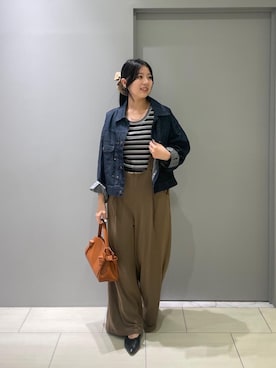 「アイテム（シュシュ）」を使った、Shioさん（レディース・161cm）の夏コーディネート