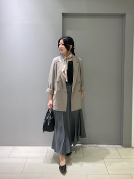 「アイテム（バンダナ/スカーフ）」を使った、Shioさん（レディース・161cm）の夏コーディネート