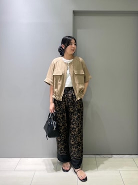 「アイテム（ブルゾン）」を使った、Shioさん（レディース・161cm）の夏コーディネート