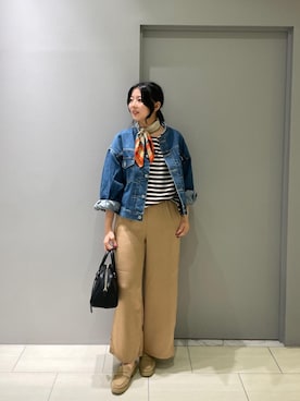 「アイテム（ノーカラージャケット）」を使った、Shioさん（レディース・161cm）の夏コーディネート