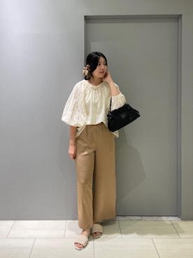 「アイテム（ヘアアクセサリー）」を使った、Shioさん（レディース・161cm）の夏コーディネート