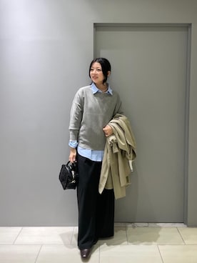 「アイテム（オールインワン・サロペット）」を使った、Shioさん（レディース・161cm）の秋コーディネート