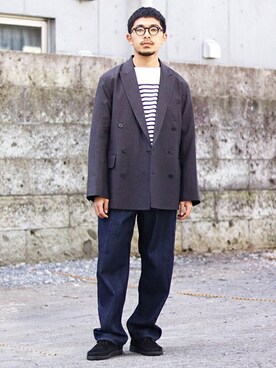 「アークネッツ」｜「アイテム（ジャケット/アウター）」を使った、ARKnets STAFFさん（メンズ・173cm）の春コーディネート