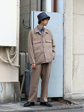 「アークネッツ」｜「アイテム（ジャケット/アウター）」を使った、ARKnets STAFFさん（メンズ・181cm）の春コーディネート