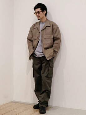 「アークネッツ」｜「アイテム（ジャケット/アウター）」を使った、ARKnets STAFFさん（メンズ・175cm）の春コーディネート