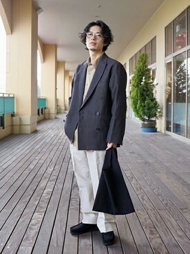「アークネッツ」｜「アイテム（ジャケット/アウター）」を使った、ARKnets STAFFさん（メンズ・170cm）の春コーディネート