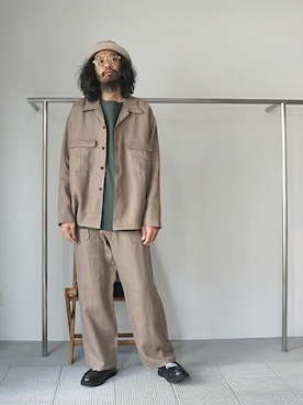 「アークネッツ」｜「アイテム（ジャケット/アウター）」を使った、ARKnets STAFFさん（メンズ・183cm）の春コーディネート