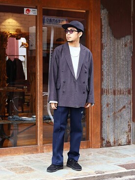 「アークネッツ」｜「アイテム（ジャケット/アウター）」を使った、ARKnets STAFFさん（メンズ・173cm）の春コーディネート