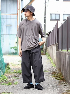 「ポートバイアーク」｜「アイテム（帽子）」を使った、ARKnets STAFFさん（メンズ・173cm）の春コーディネート