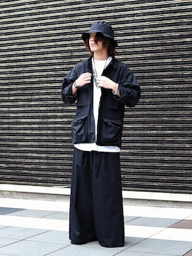 「ポートバイアーク」｜「アイテム（帽子）」を使った、ARKnets STAFFさん（メンズ・172cm）の春コーディネート