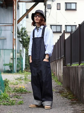 「ポートバイアーク」｜「アイテム（帽子）」を使った、ARKnets STAFFさん（メンズ・173cm）の春コーディネート