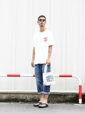 「FLAG SPORT（フラッグスポーツ）のアイテム」を使った、ARKnets STAFFさん（メンズ・185cm）の春コーディネート