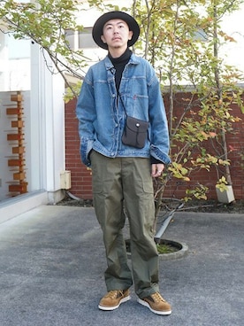 「ARKnets」｜「アイテム（ジャケット/アウター）」を使った、ARKnets STAFFさん（メンズ・178cm）の春コーディネート