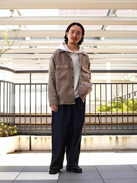 「アークネッツ」｜「アイテム（ジャケット/アウター）」を使った、ARKnets STAFFさん（メンズ・175cm）の春コーディネート