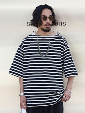 「ポートバイアーク」｜「アイテム（アクセサリー）」を使った、ARKnets STAFFさん（メンズ・175cm）の春コーディネート