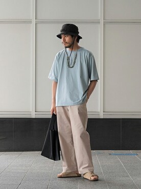 「ポートバイアーク」｜「アイテム（アクセサリー）」を使った、ARKnets STAFFさん（メンズ・174cm）の春コーディネート