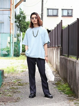 「ポートバイアーク」｜「アイテム（アクセサリー）」を使った、ARKnets STAFFさん（メンズ・173cm）の春コーディネート