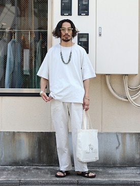 「ポートバイアーク」｜「アイテム（アクセサリー）」を使った、ARKnets STAFFさん（メンズ・175cm）の春コーディネート