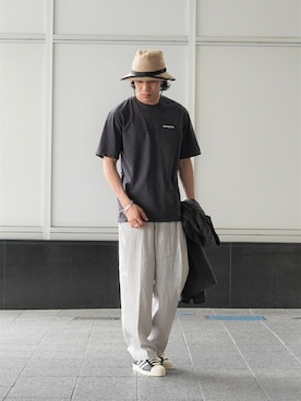 「patagonia」｜「アイテム（スラックス）」を使った、ARKnets STAFFさん（メンズ・169cm）の春コーディネート