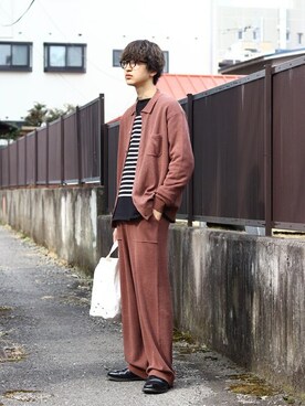 「AURALEE」｜ARKnets STAFFさん（メンズ・181cm）の春コーディネート