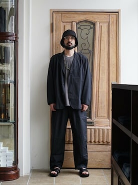 「KIJIMA TAKAYUKI」｜「アイテム（アクセサリー）」を使った、ARKnets STAFFさん（メンズ・174cm）の夏コーディネート