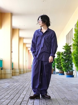 「GOLD（ゴールド）のアイテム（その他パンツ）」を使った、ARKnets STAFFさん（メンズ・168cm）の夏コーディネート