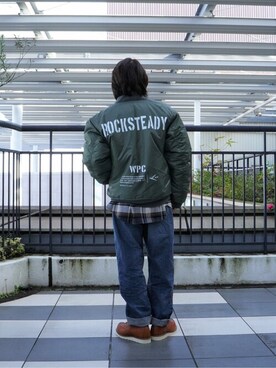 「WP（ダブリューピー）のアイテム（ジャケット/アウター）」を使った、ARKnets STAFFさん（メンズ・172cm）の夏コーディネート