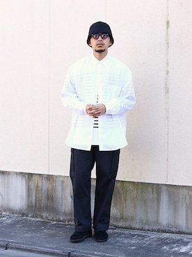 「ARKnets」｜「アイテム（パンツ）」を使った、ARKnets STAFFさん（メンズ・173cm）の夏コーディネート