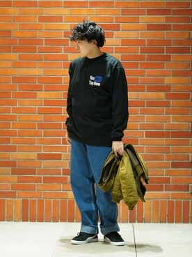 「WP（ダブリューピー）のアイテム（トップス）」を使った、ARKnets STAFFさん（メンズ・173cm）の夏コーディネート